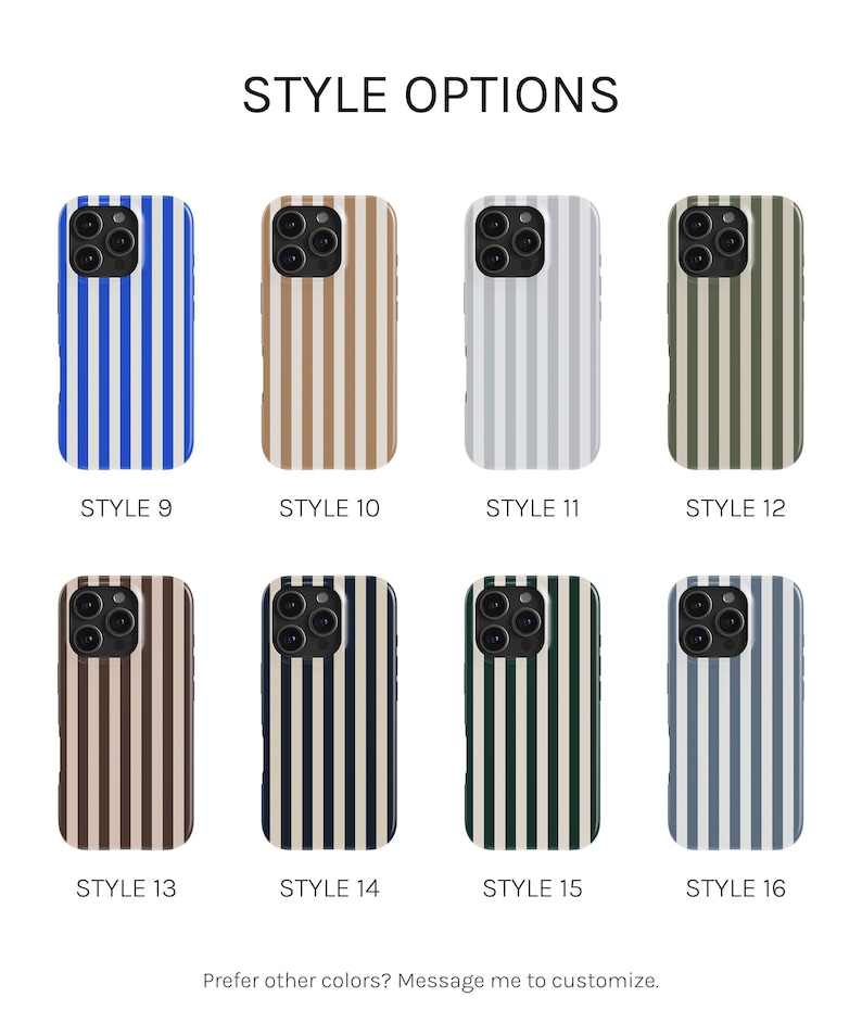 Retro Striped Phone Case for iPhone, Samsung & Google imagen 3