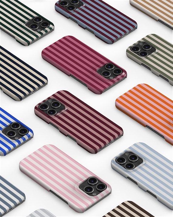 Retro Striped Phone Case for iPhone, Samsung & Google