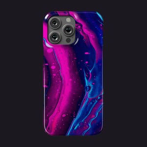 Coque de téléphone liquide Trippy, psychédélique, adaptée pour iPhone 16 15 14 13 12 SE Max Pro - Samsung Galaxy S25 - Google Pixel 9