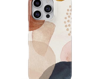 Abstract Shapes Neutral Beige Phone Case for iPhone, Samsung & Google
