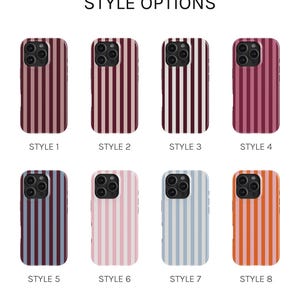 Retro Striped Phone Case for iPhone, Samsung & Google imagen 2