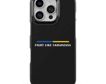 Ukraine Support Black Phone Case for iPhone, Samsung & Google