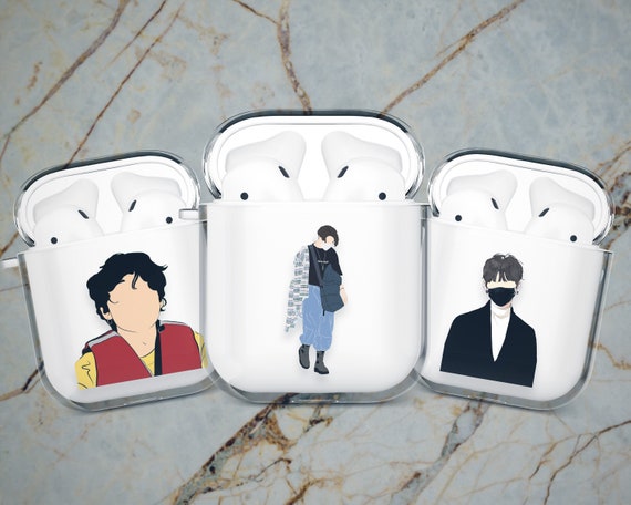 Kpop Cute Art Airpods Cover BTS AirPod Case Fits for Airpods 1 2