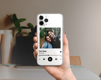 Custom Music Plaque Phone Case Song Album Cover for iPhone 17 16 15 14 13 12 Pro Max SE & Galaxy S25, S24, S23, Pixel 10 XL, 9 , 8