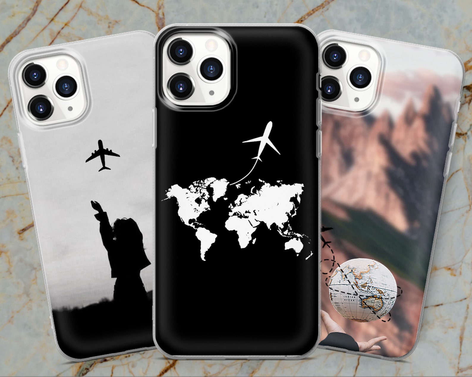 Airplane World Traveling Phone Case for iPhone 12 Pro iPhone Etsy