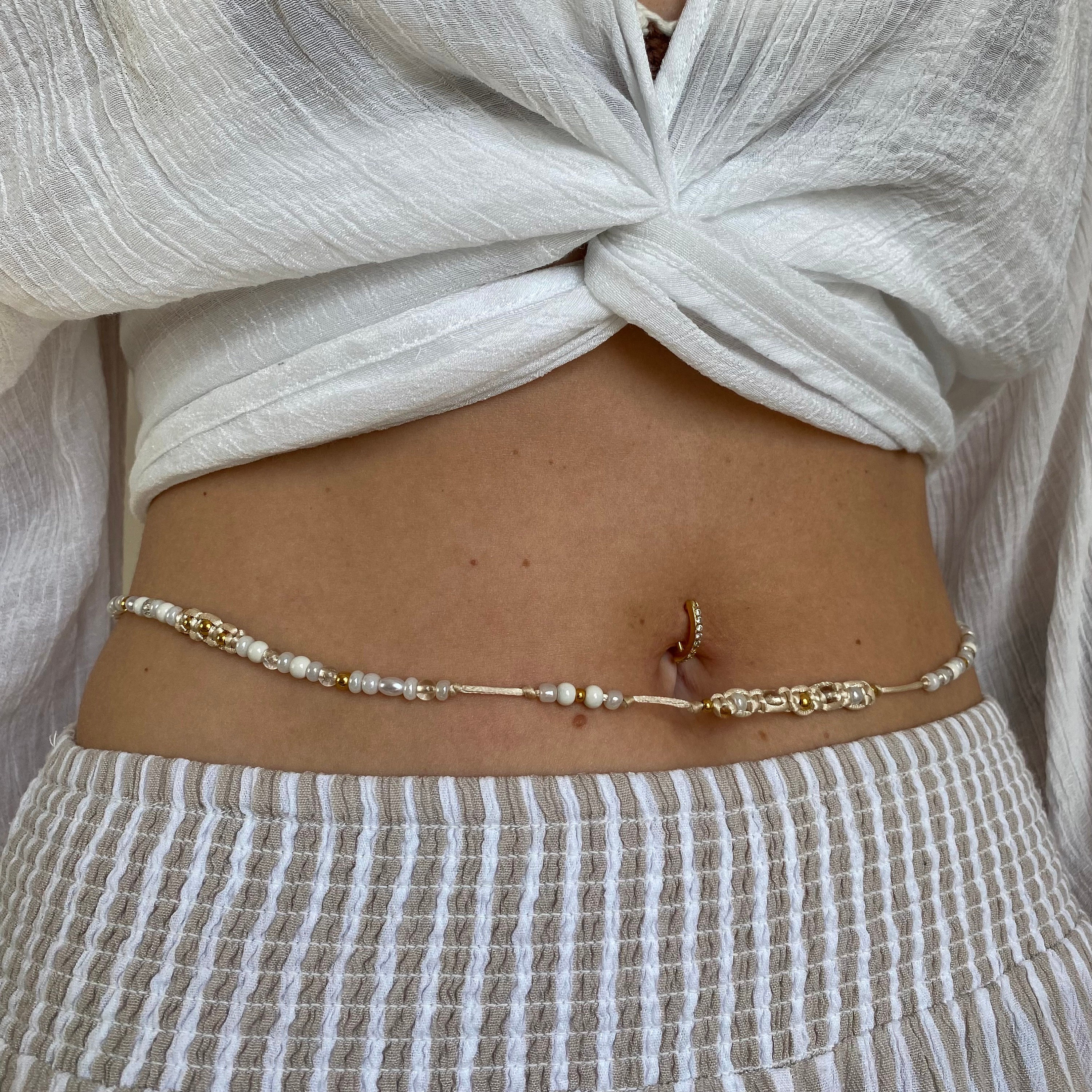 Waist Beads, Belly Beads, African tie on waist beads, Tummy beads – Leside  Naturals