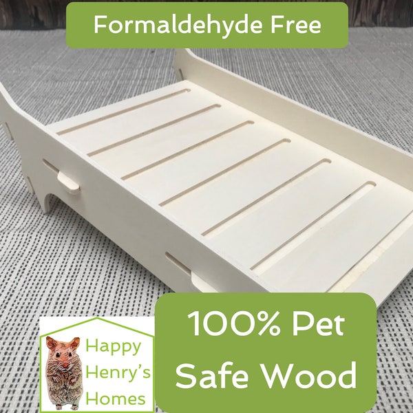 Guinea Pig Ramp - Slot Together Add-on for Castle - Formaldehyde Free, Non Toxic, Wooden, Slot Together & Modular