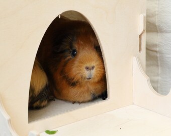 Guinea Pig Castle Kit Formaldehyde Free, Non Toxic, Wooden, Slot