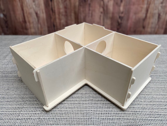 Hamster Large Multi Chamber Dig Box - Formaldehyde Free, Non Toxic