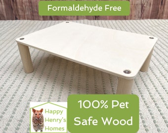 Hamster Rectangular Platform - 310mm x 220mm complete with 4x Solid Birch Legs