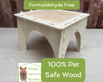 Rabbit Play Table for Enrichment & Forage - Formaldehyde Free, Slot Together, Non-toxic