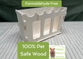 Rabbit Hay Feeder for IKEA Hol - Slot Together, Pet Safe Plywood