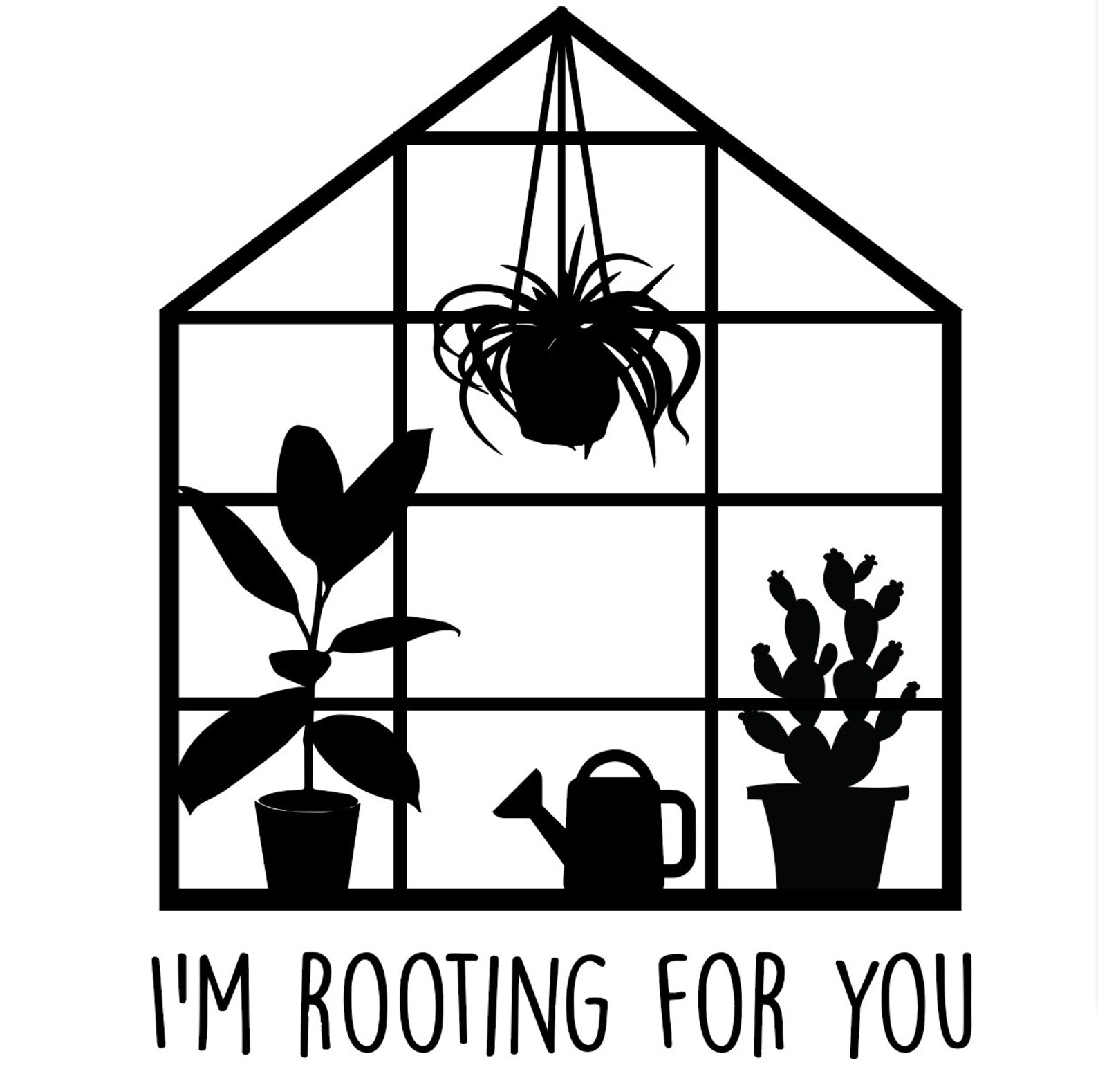 Greenhouse Svg Quote Svg Boho i'm Rooting for Etsy Canada