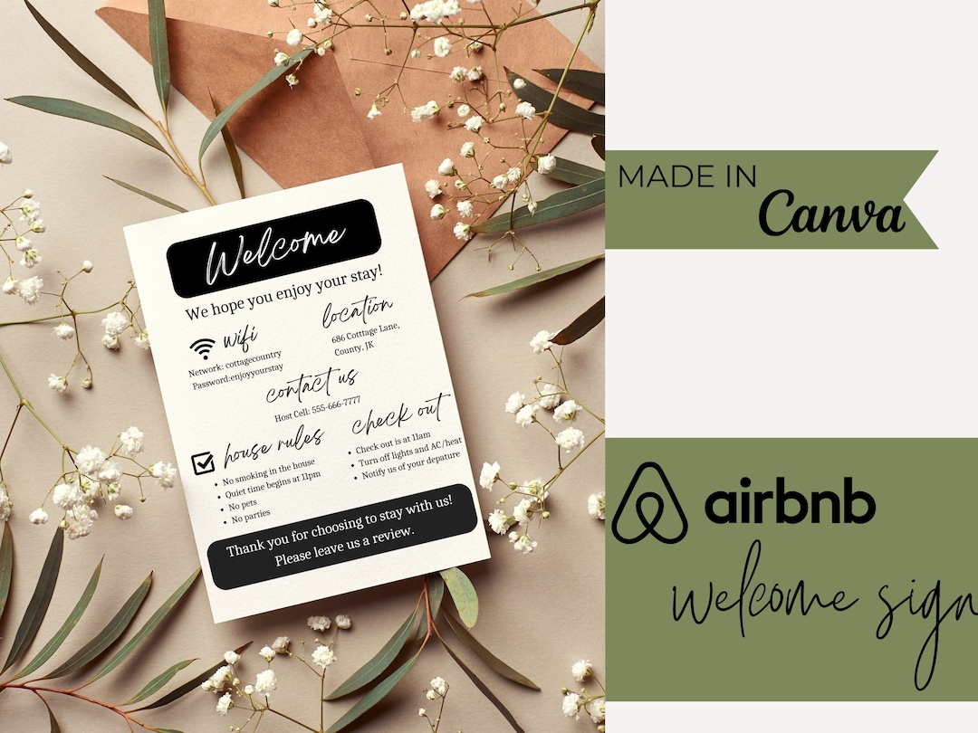 Airbnb Letter Template Vertical Canva Template Etsy Airbnb Letter Template Vertical Canva Template Etsy