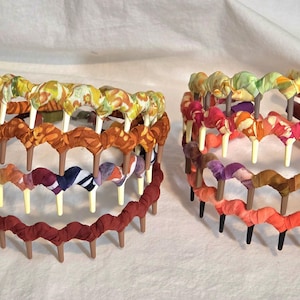 Boho Zig Zag Hold In Place Headbands- ORANGES & YELLOWS