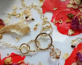 Circle Of Life & Swarovski Crystal Pendant Necklace
