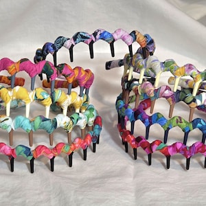 Diademas bohemias en zigzag que se mantienen en su lugar - FLORES BRILLANTES n.° 1
