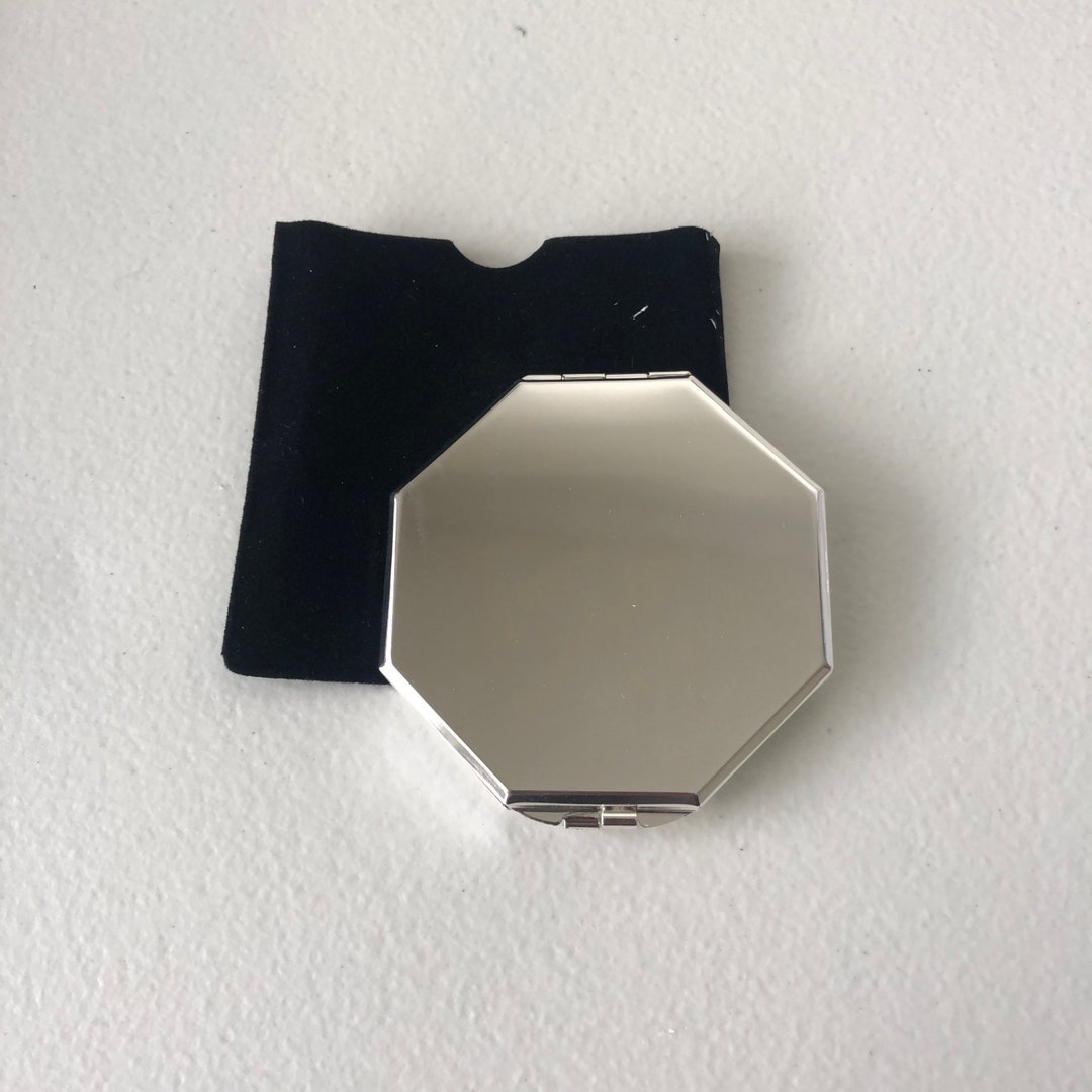 Vintage Octagon Compact Mirror, Double Mirror - Etsy