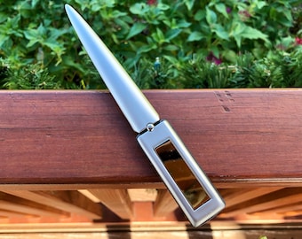 Vintage Stainless Steel Letter Opener, Executive Office Gift