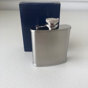 Vintage 2.5oz Mini Liquor Flask / Gift For Her / Gift For Him