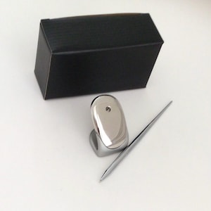 Vintage zilveren pennenhouder, bureau-organizer, geschenkdoos