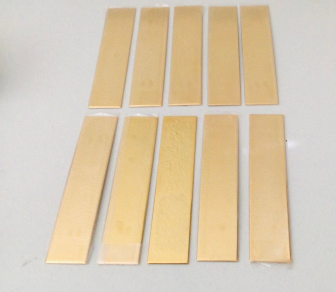 10 X Blank Brass Name Plates for Desktop Name Plate Holder / for