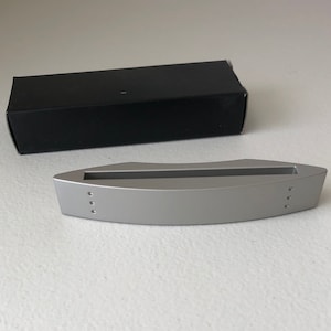 Vintage Matte Silver Business Card Holder / Gift For Her / Gift For Him