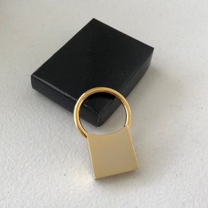 Vintage Gold Schlüsselanhänger / Geschenk für Sie / Geschenk für Ihn