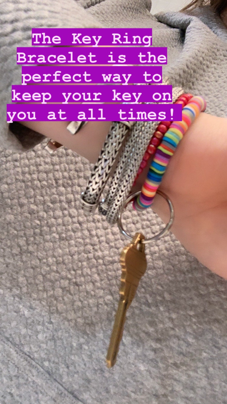 Key Ring Bracelet Etsy