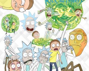 Download Rick Morty Clipart Etsy
