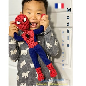 Hero's man pattern 15 inches 38 cm crochet amigurumi pattern Children Safety Perfect for Kids 80 tutorial pictures, video français English image 9