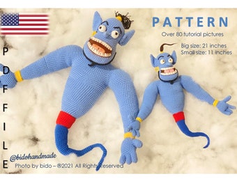 Crochet pattern 21 inches (53 cm) Crochet toys fans A wish to be freedom Handmade Amigurumi doll Stuffed toys