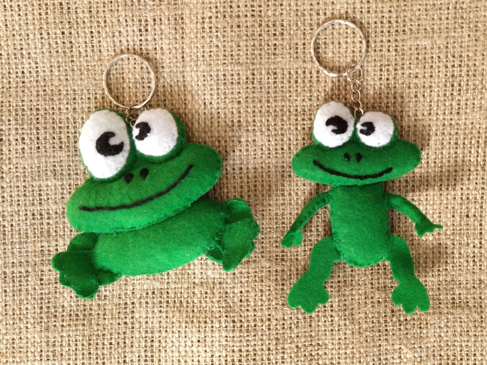 Funny frog keychain plush stuffed animal small fun plush Etsy