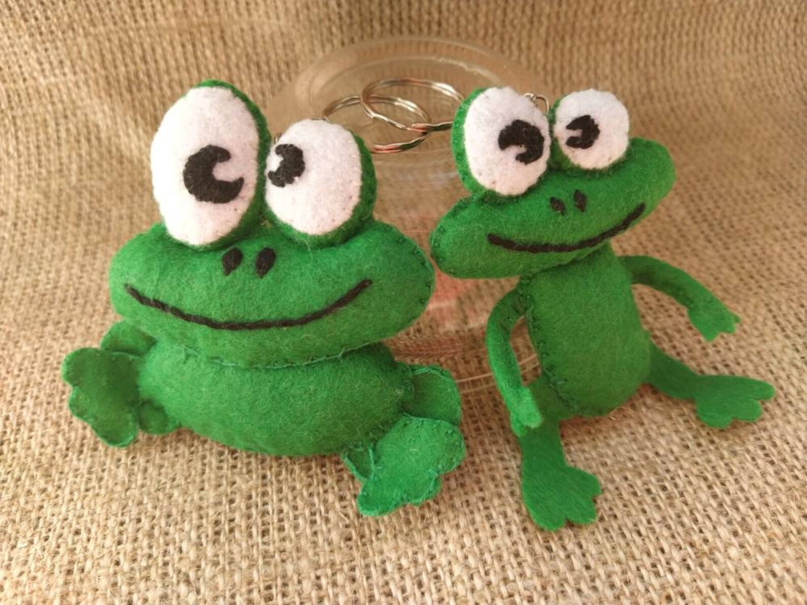 Funny frog keychain plush stuffed animal small fun plush Etsy