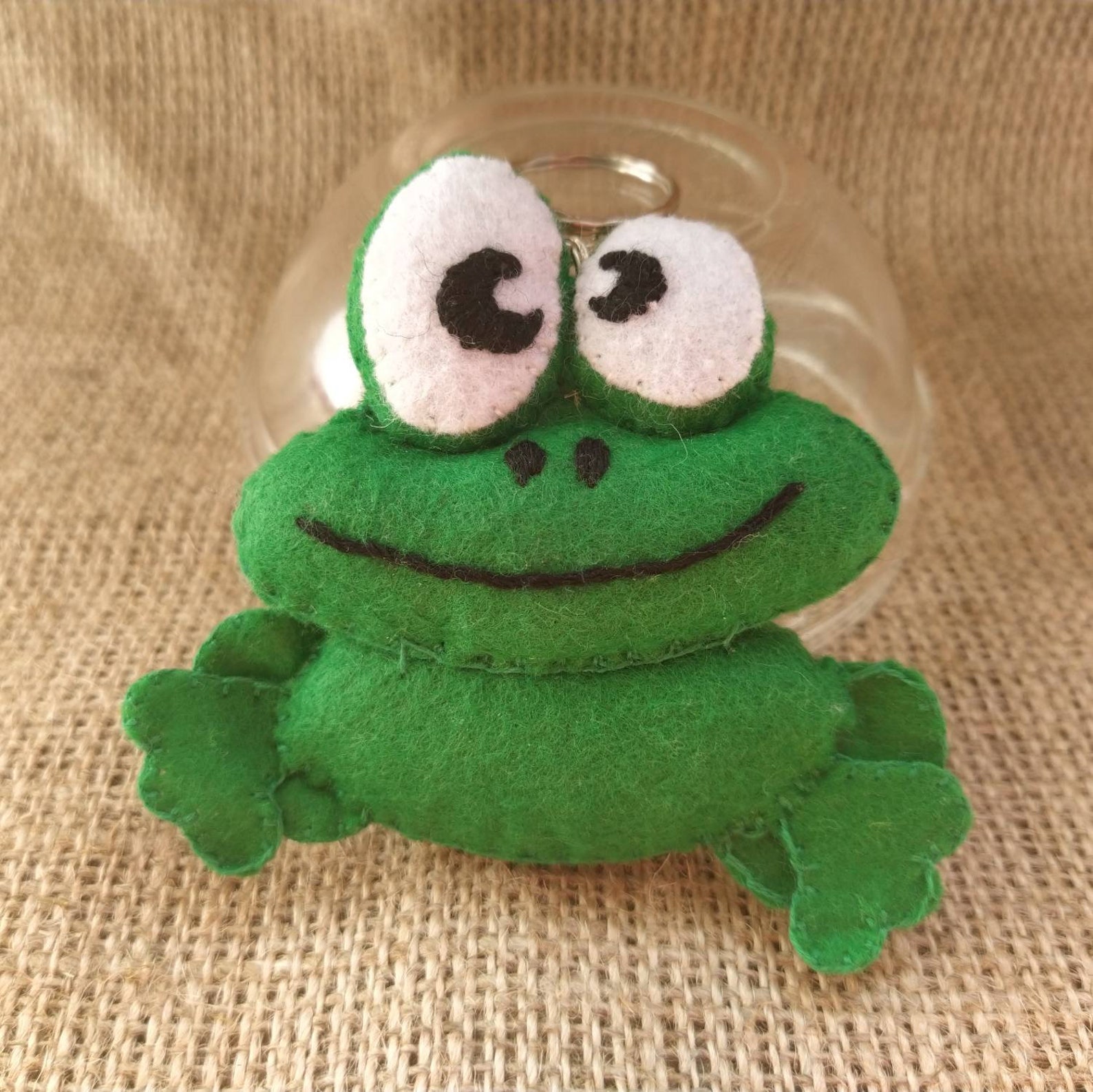 Funny frog keychain plush stuffed animal small fun plush Etsy
