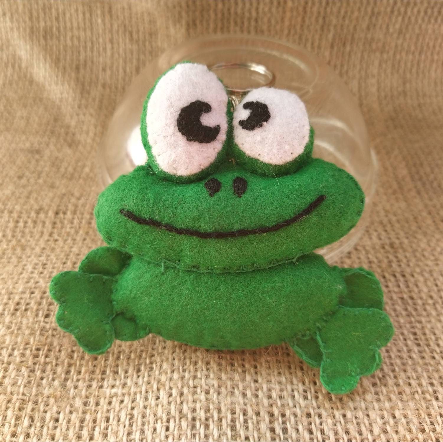Funny frog keychain plush stuffed animal small fun plush Etsy