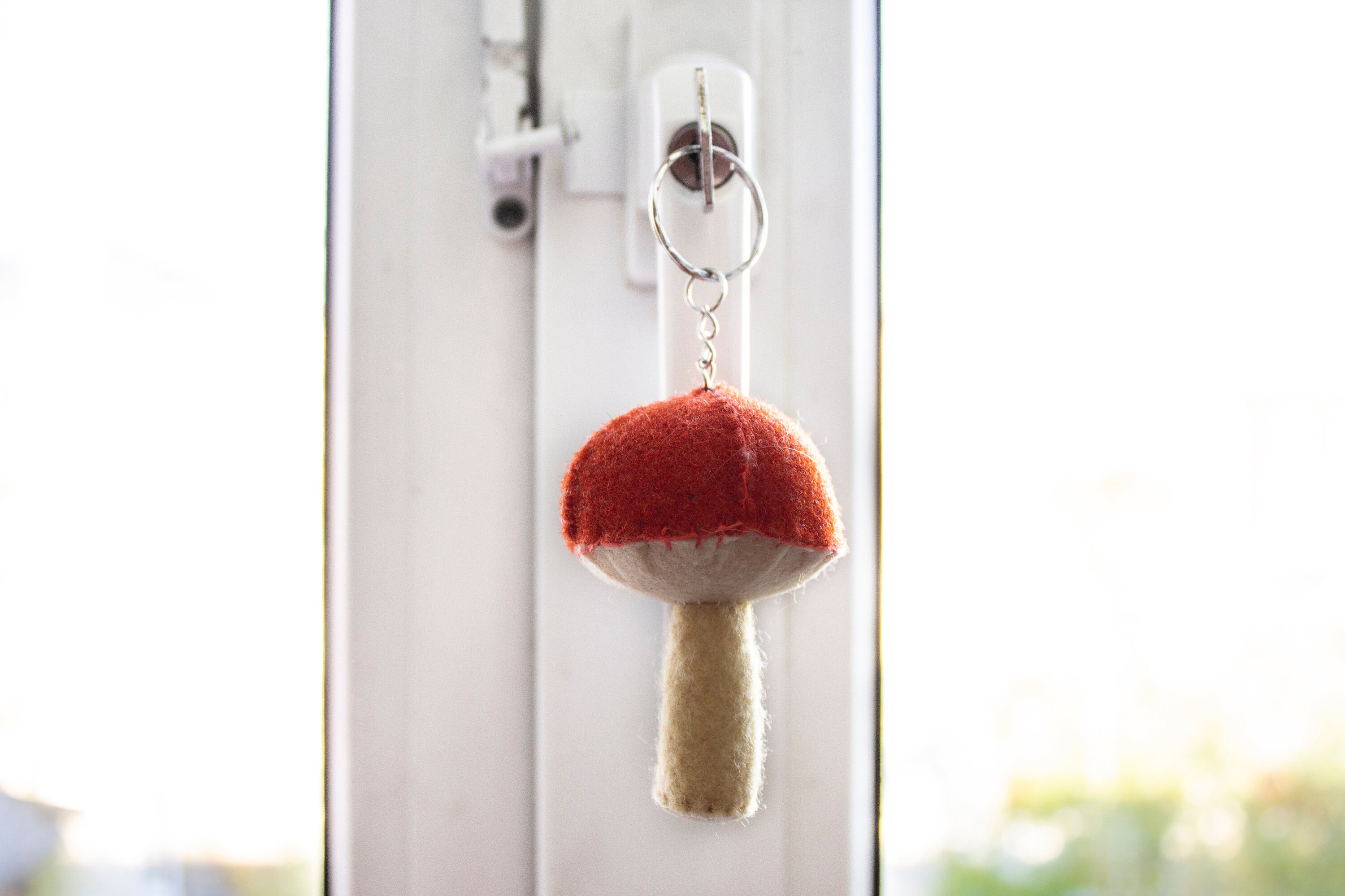 Cute mushroom keychain Magic mushroom plush Personalized Etsy