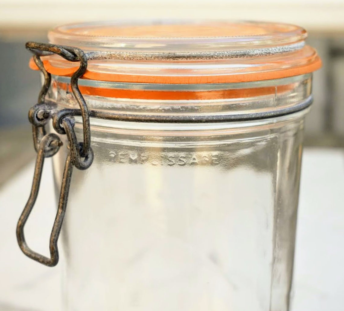 Vintage Le Parfait Jar French Mason Jar Laundry Room Etsy