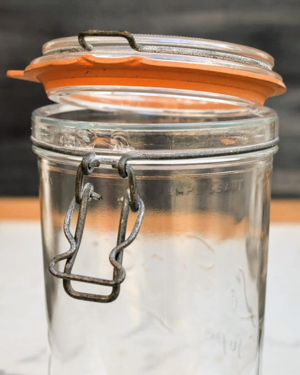 Vintage Le Parfait Jar French Mason Jar Laundry Room Etsy