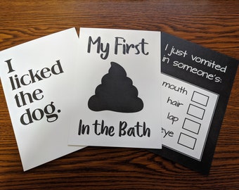 Baby Brain Funny I Pregnancy Milestone Cards Mum To Be Gifts Baby Shower Gift Baby Brain Funny I Pregnancy Milestone Cards Mum To Be Gifts Baby Shower Gift