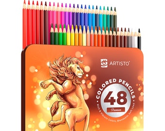 Artisto Premium Colored Pencils, Set of 72, Quality 3.8mm Soft Core Leads,  Rich & Vibrant Colors, Blendable, Perfect for Beginner & Advanced Artists  (72 colors… in 2023