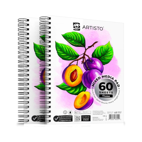 SketchBook Mixed Media: 8.5x11 Large with 120 Blank Pages: Art Sketch Book  for Drawing and Designing