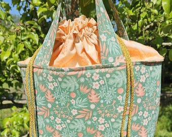 Tote, Craft Bag, Drawstring Tote Bag Sewing Kit.