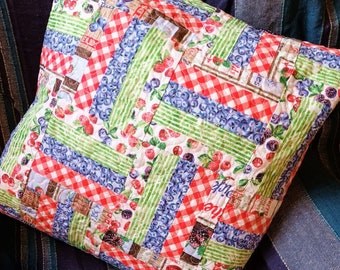 Patchwork Cushion, Sewing Pattern.
