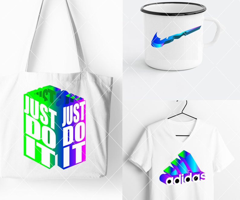 Download Nike 3d logo svg adidas svg cut files for cricutCommercial | Etsy