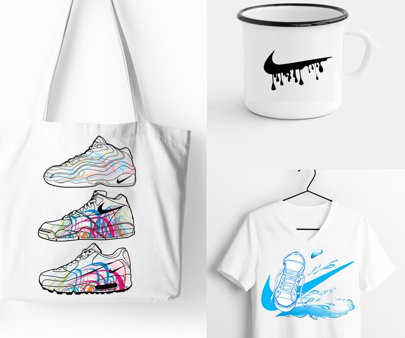 Download Nike SVG nike logo Clipart cut files for cricutCommercial | Etsy