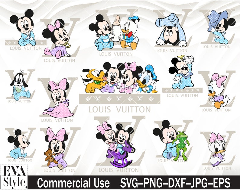 Download LV Disney baby svg louis vuitton Mickey baby SVG | Etsy