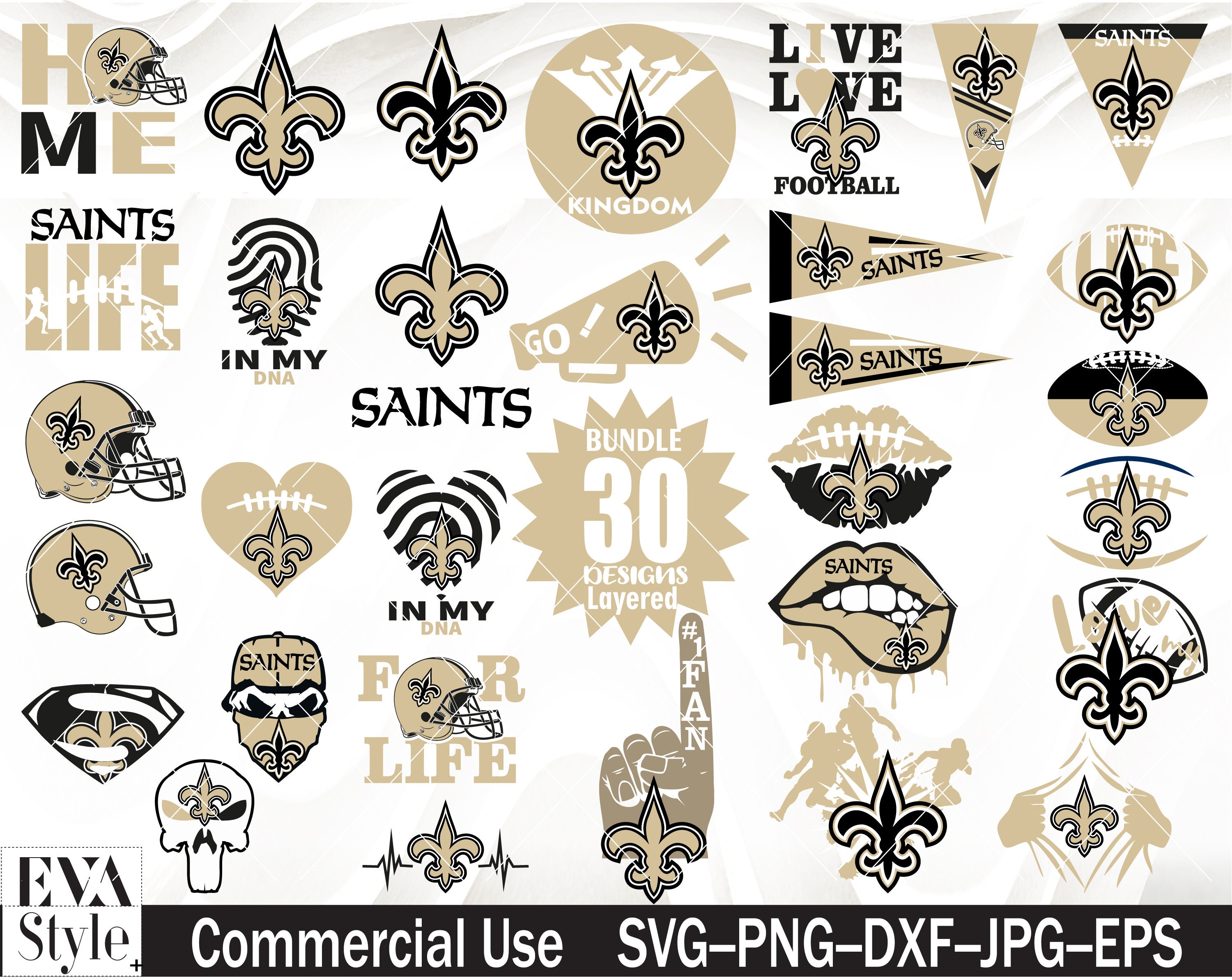New Orleans Saints svgNFL svgNew Orleans Saints logo svg | Etsy