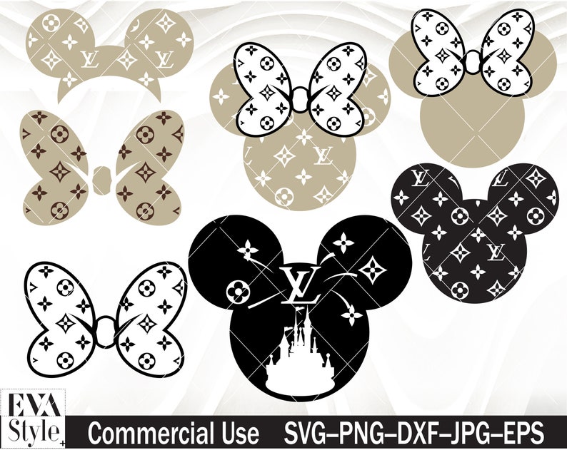 Louis Vuitton Minnie Mouse Bow SVG