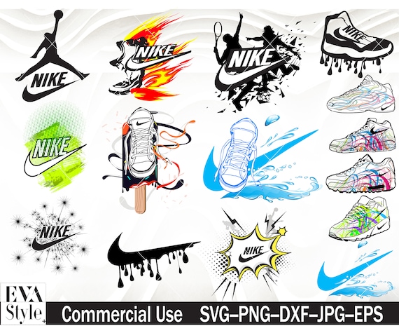 Nike SVG nike logo Clipart cut files for cricutCommercial | Etsy